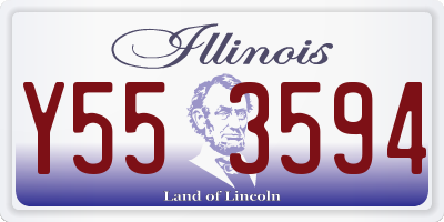IL license plate Y553594