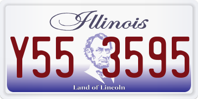 IL license plate Y553595