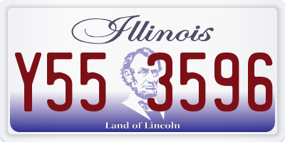 IL license plate Y553596