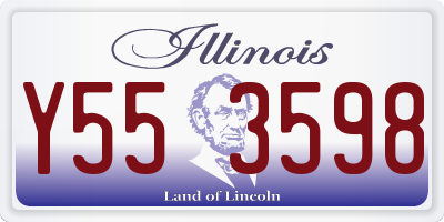 IL license plate Y553598