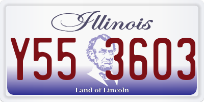 IL license plate Y553603