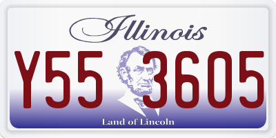 IL license plate Y553605