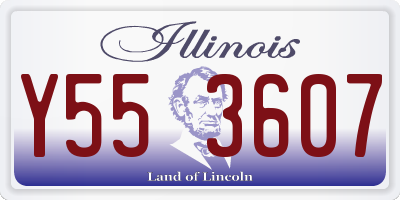 IL license plate Y553607