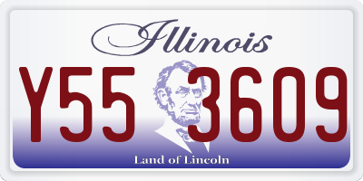 IL license plate Y553609