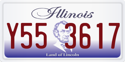 IL license plate Y553617