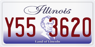 IL license plate Y553620