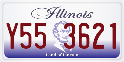 IL license plate Y553621