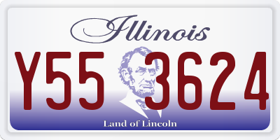 IL license plate Y553624