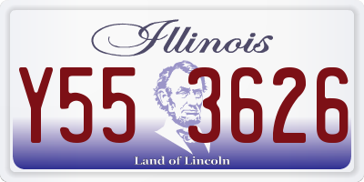 IL license plate Y553626