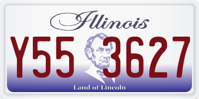 IL license plate Y553627