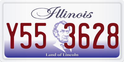 IL license plate Y553628