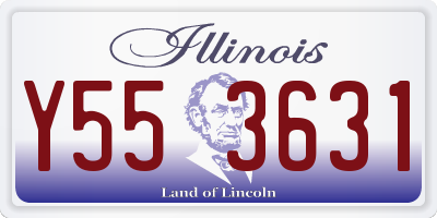 IL license plate Y553631