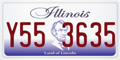 IL license plate Y553635