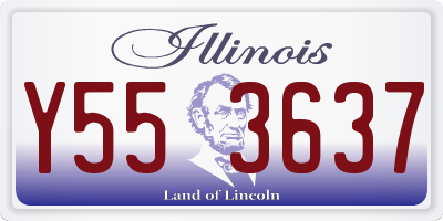 IL license plate Y553637
