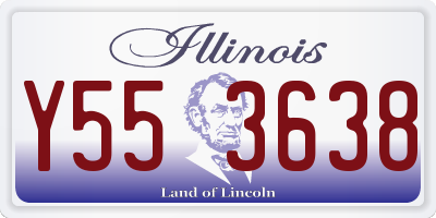 IL license plate Y553638