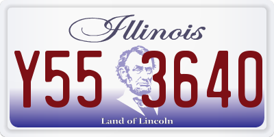 IL license plate Y553640