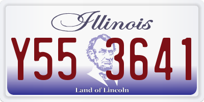 IL license plate Y553641