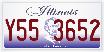 IL license plate Y553652