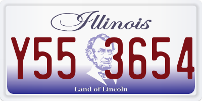 IL license plate Y553654