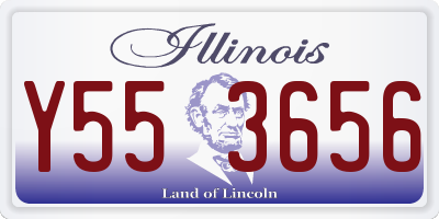 IL license plate Y553656