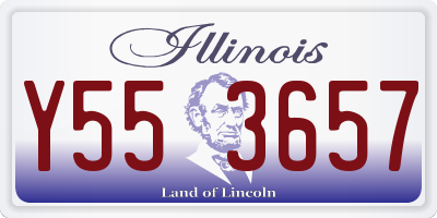 IL license plate Y553657
