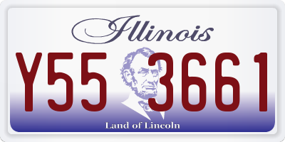 IL license plate Y553661