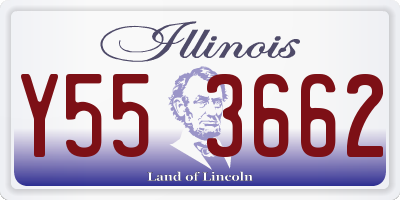 IL license plate Y553662