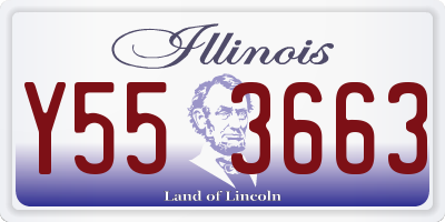 IL license plate Y553663