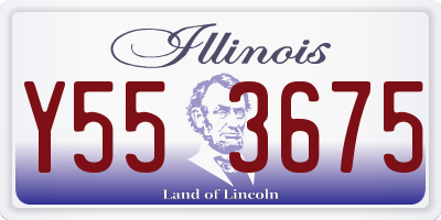 IL license plate Y553675