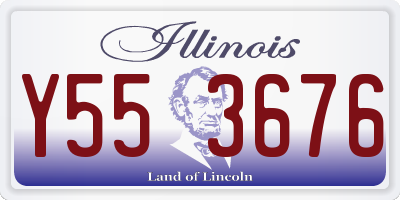 IL license plate Y553676