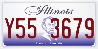 IL license plate Y553679