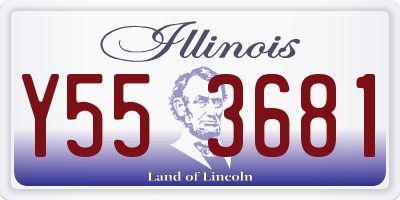 IL license plate Y553681