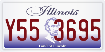 IL license plate Y553695