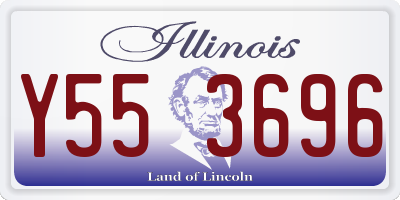 IL license plate Y553696