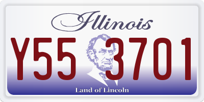 IL license plate Y553701