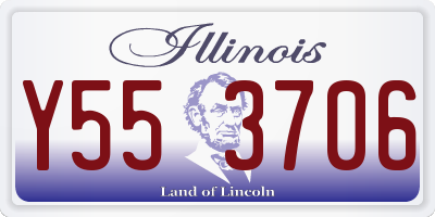 IL license plate Y553706