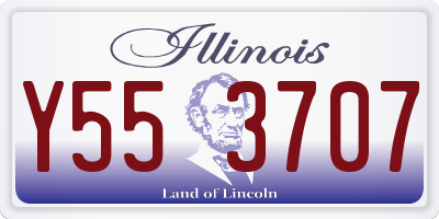 IL license plate Y553707