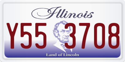 IL license plate Y553708