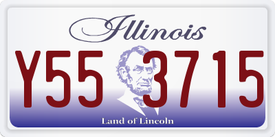 IL license plate Y553715