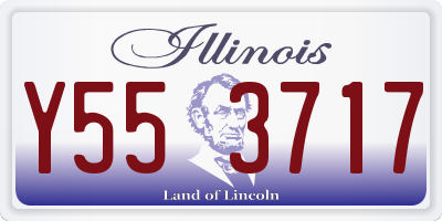 IL license plate Y553717