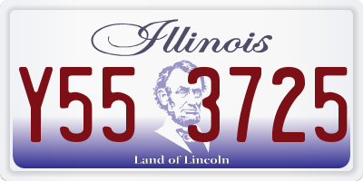 IL license plate Y553725