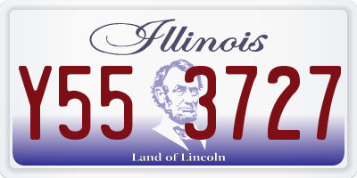 IL license plate Y553727