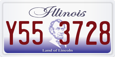 IL license plate Y553728