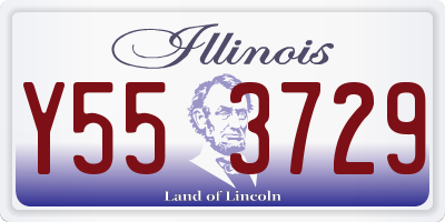 IL license plate Y553729