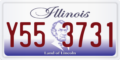 IL license plate Y553731