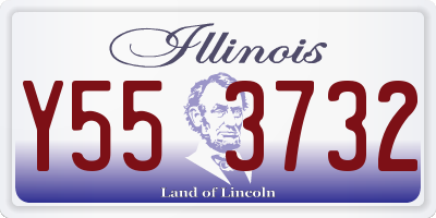 IL license plate Y553732