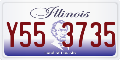 IL license plate Y553735