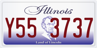 IL license plate Y553737