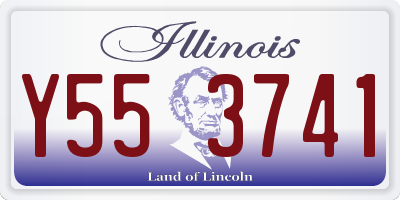 IL license plate Y553741