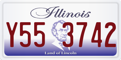 IL license plate Y553742
